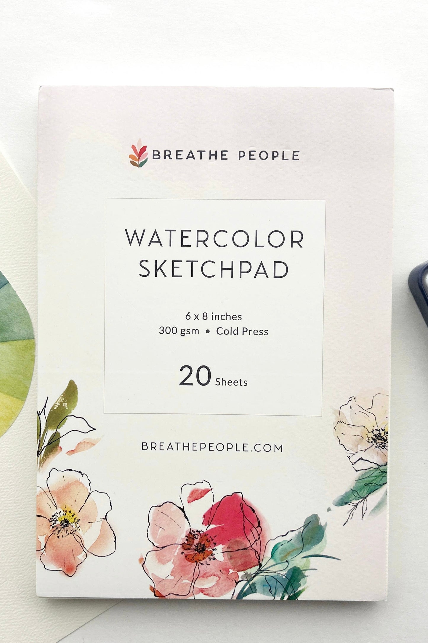 Breathe People Watercolor Sketch Pad for Creatives- Premium Art Supplies