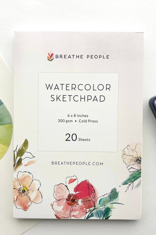 Breathe People Watercolor Sketch Pad for Creatives- Premium Art Supplies