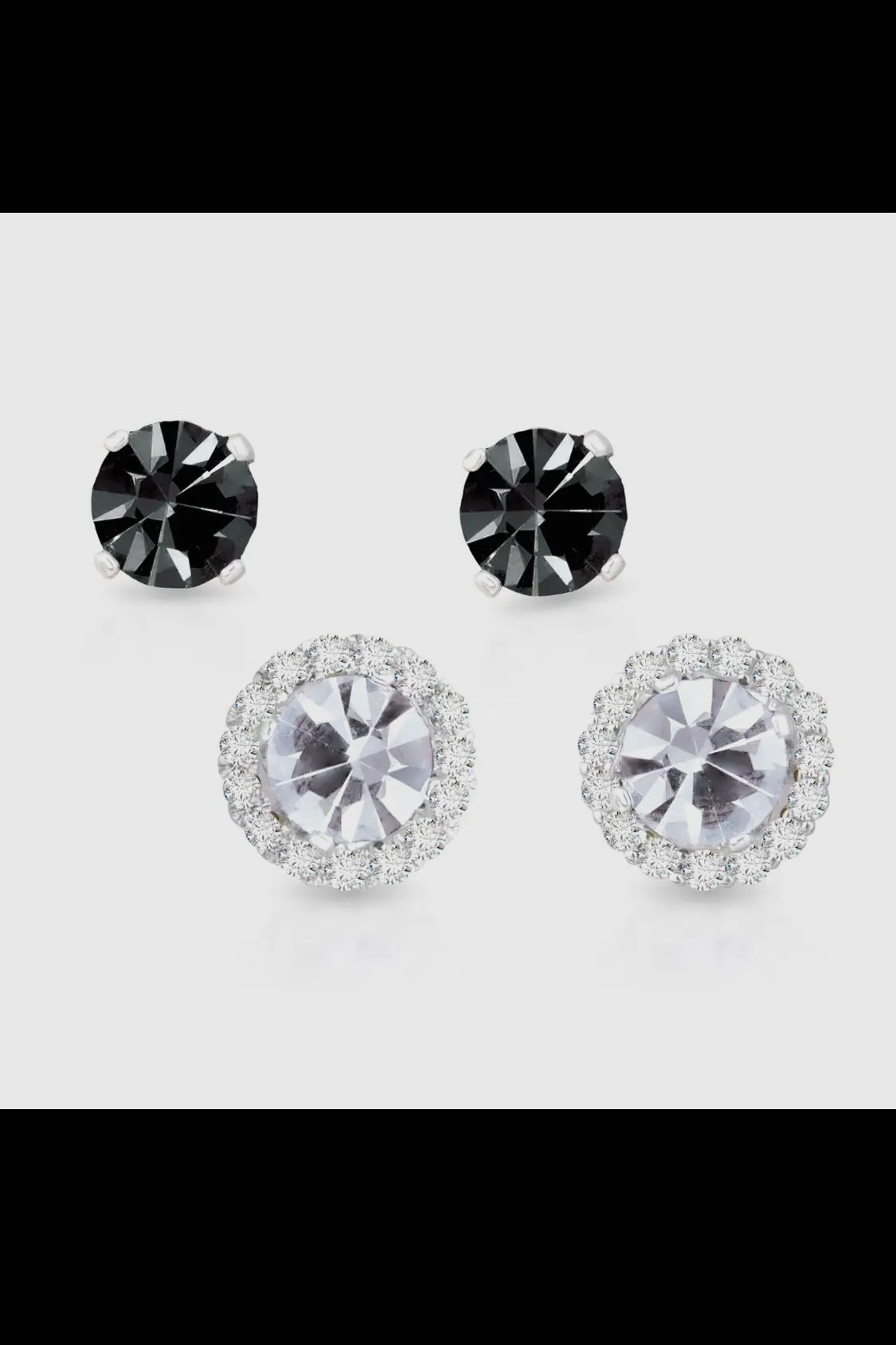 Birthstone Earrings with CZ Halo Jacket (Choose your Birth Month)