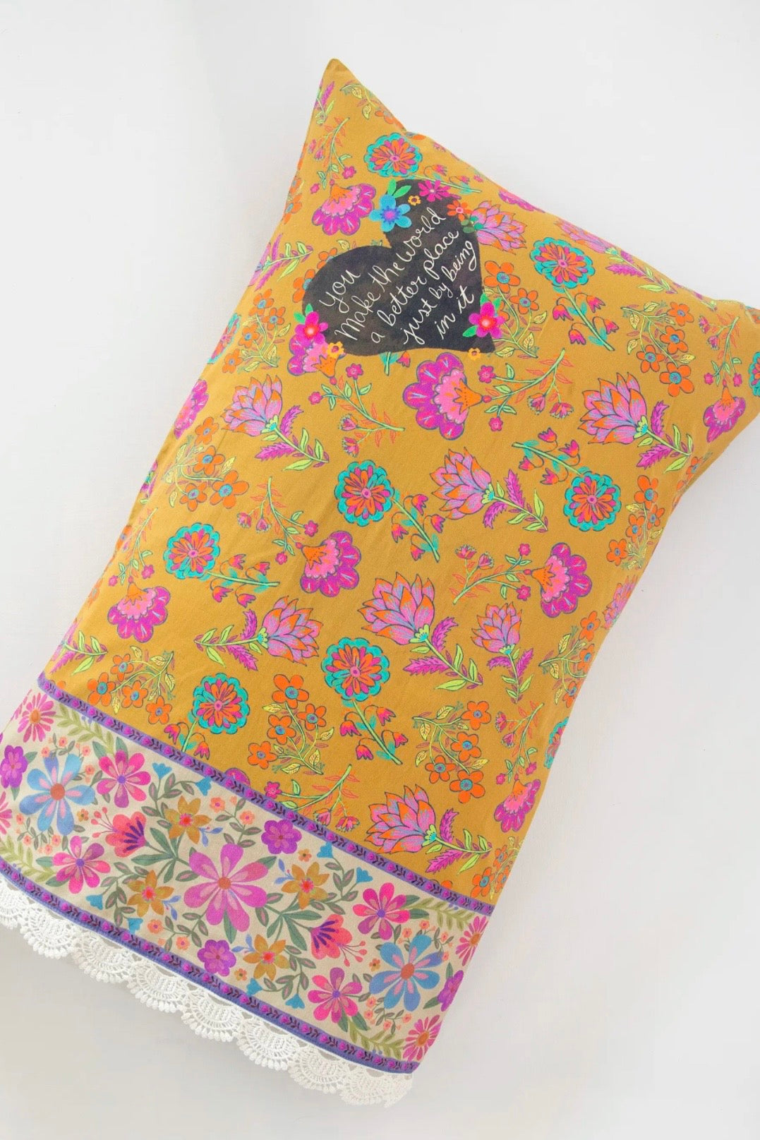 Natural Life So Soft Giveable Standard Pillow Case- You Make the World Better