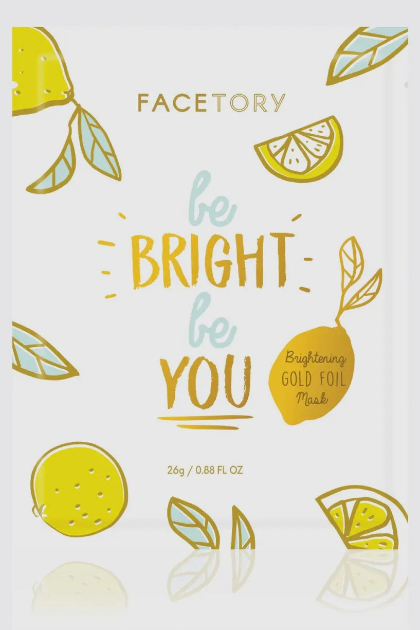 FaceTory Be Bright Be You Gold Foil Sheet Mask - Korean Beauty