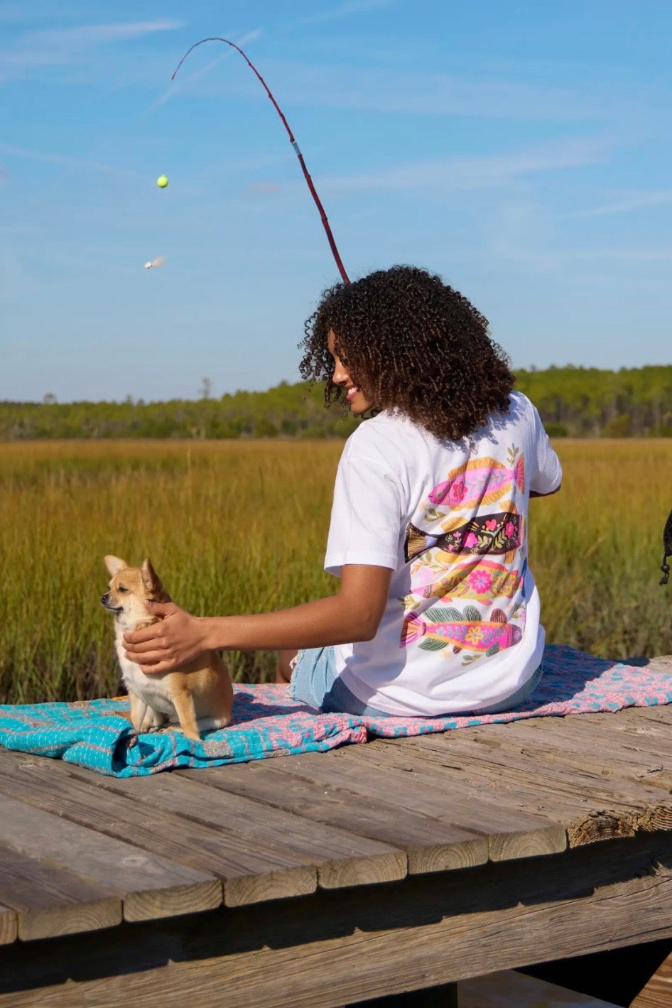 Natural Life Comfy Tee Shirt- Fish