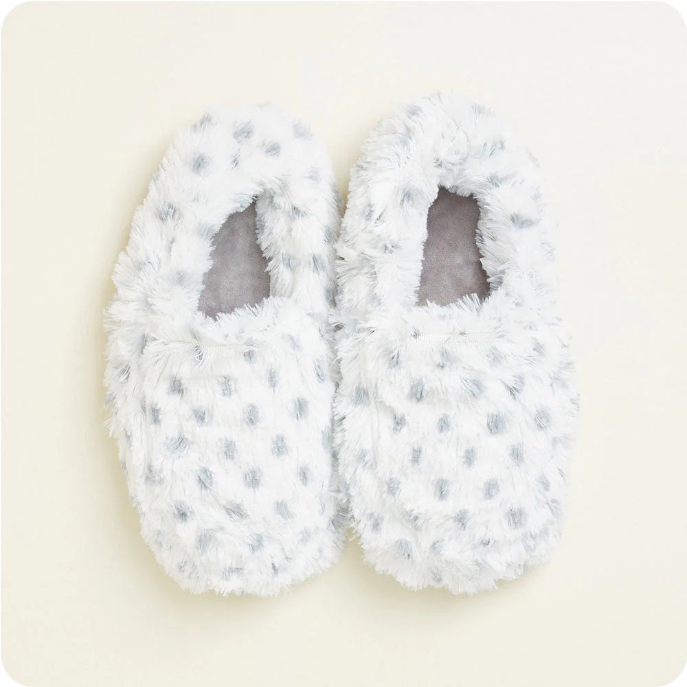 Warmies Soothing Heatable/Chillable Slippers- Snowy
