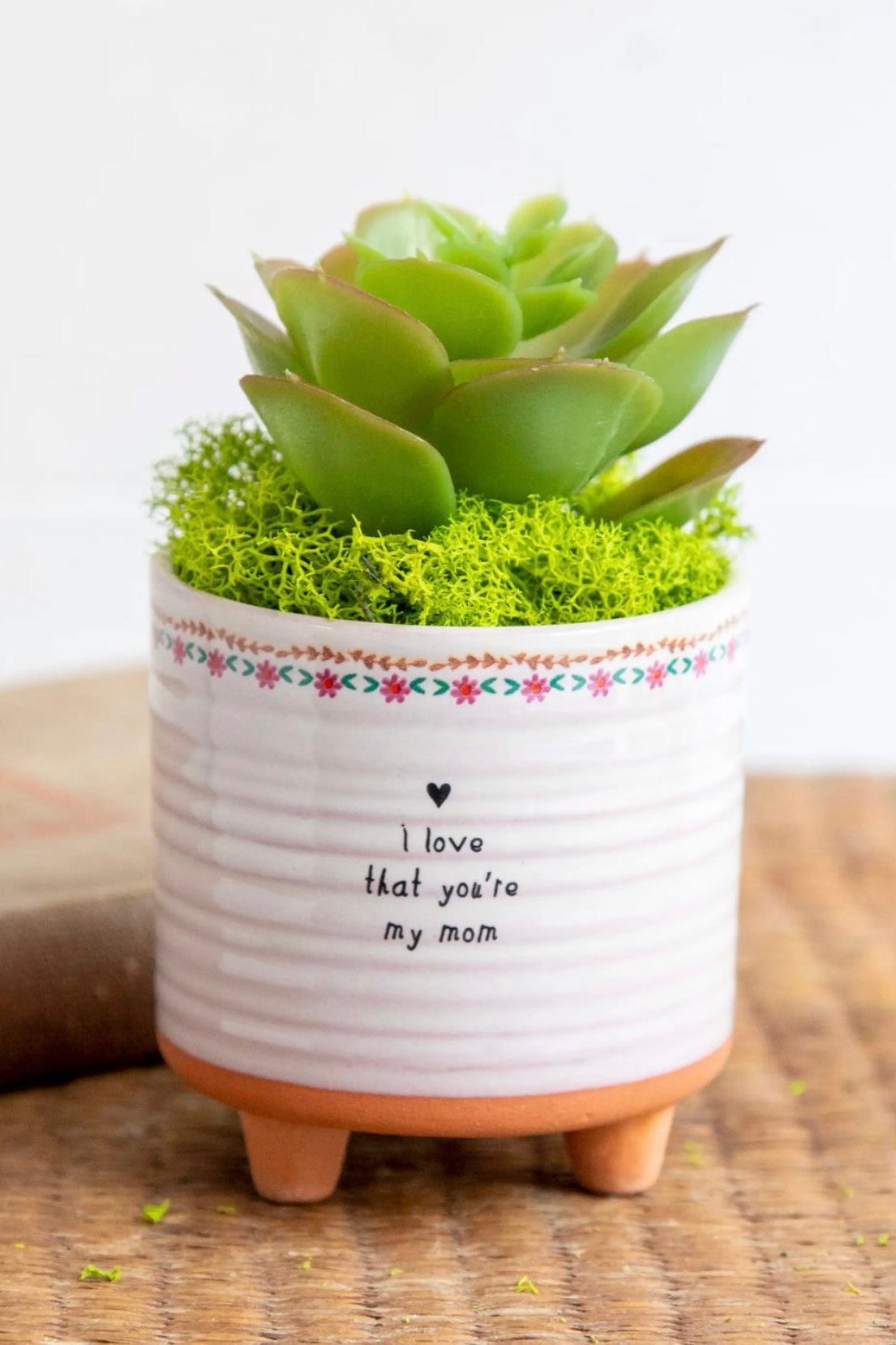 Natural Life Artisan Planter- Love That You're My Mom