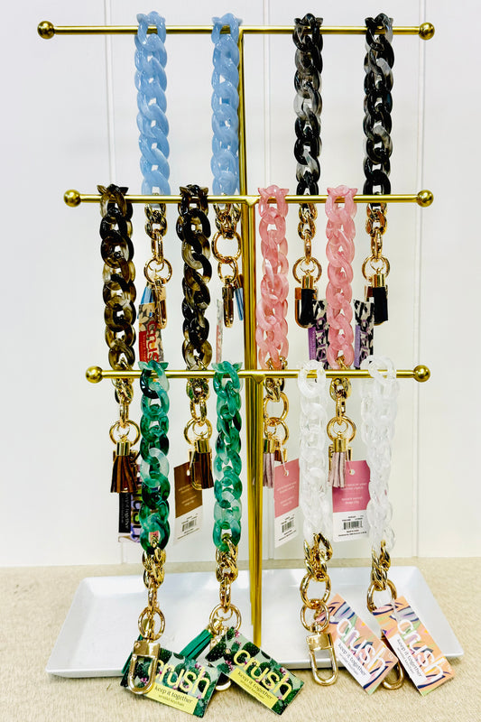 Crush Keep it Together Wristlet Chain Strap- Choose from 6 Colors