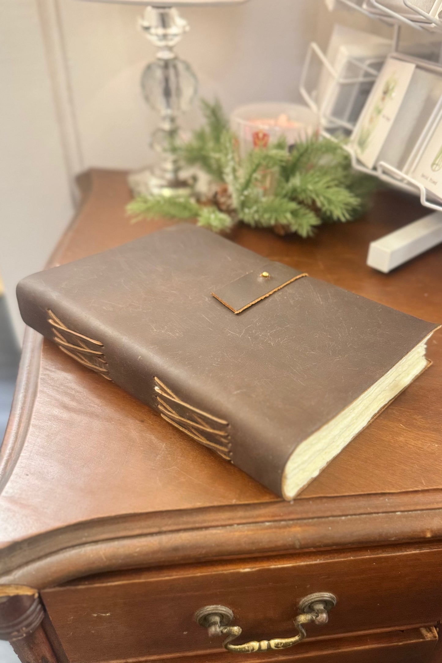 Sugarboo Medium Chocolate Oiled Leather Journal