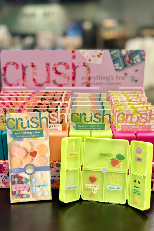 Crush Everything’s Fine Pill & Vitamin Organizer