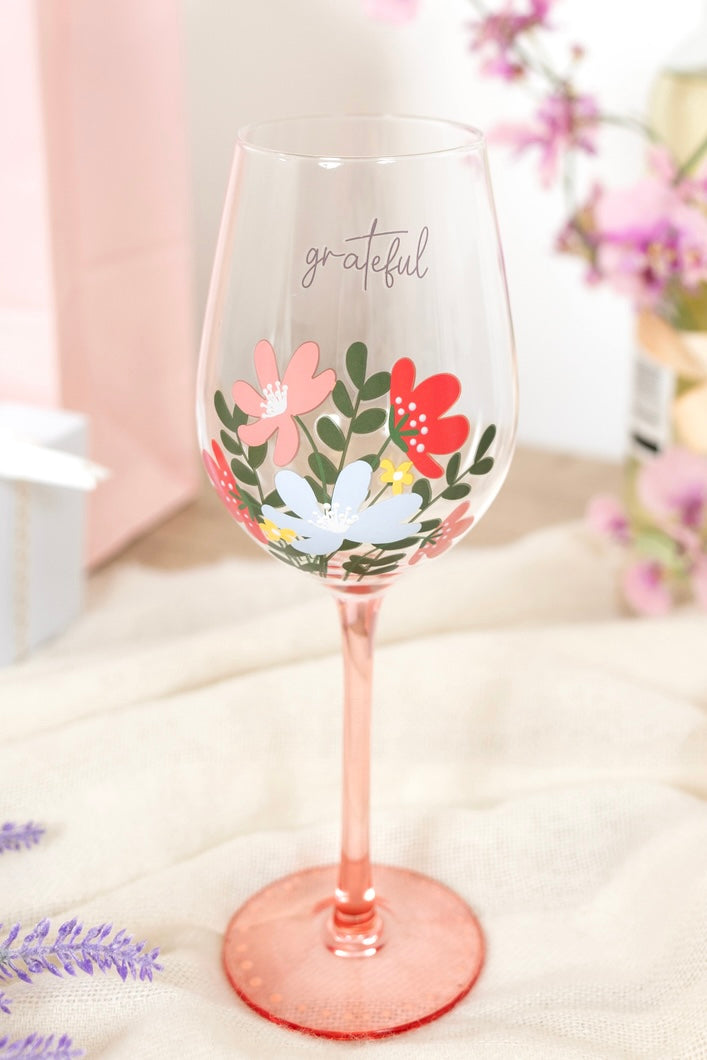 Grateful 16 oz Wine Glass