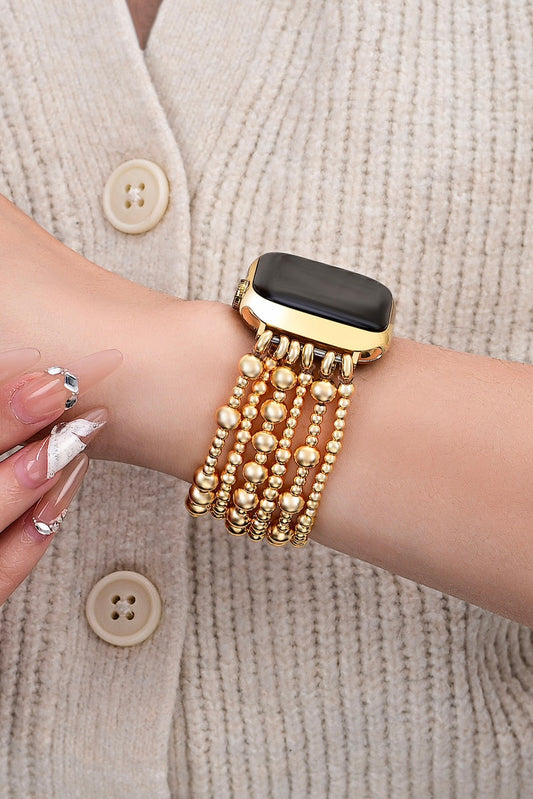 Cape Diablo Golden Demure Stack Bracelet Watch Strap for Apple Watch- Shine Bright Collection