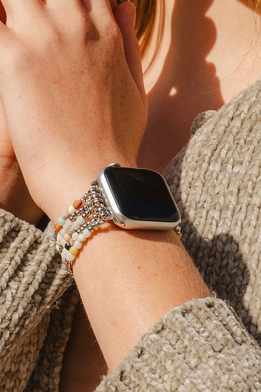 Cape Diablo Amazonite Brilliance Stack Bracelet Watch Strap for Apple Watch- Shine Bright Collection