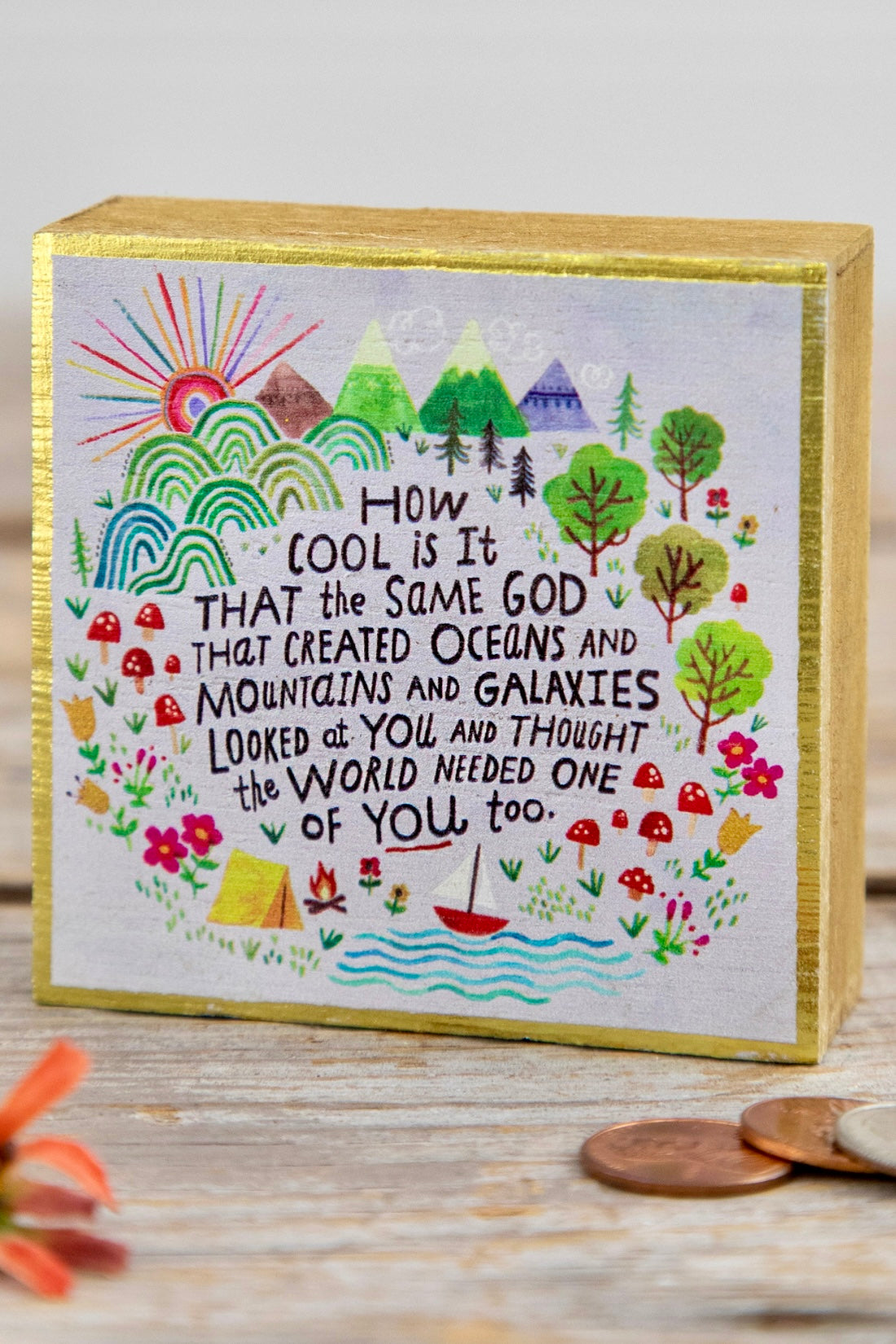 Natural Life Tiny Block Keepsake-How Cool is It