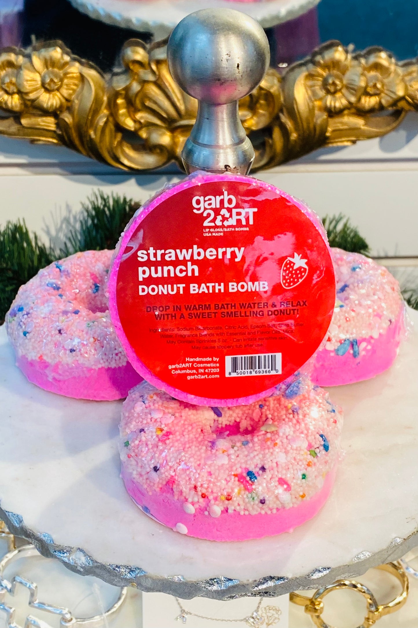 Effervescent Donut Bath Bombs by Garb2Art