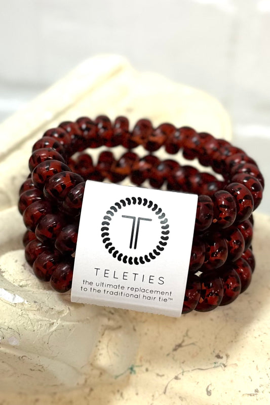 Teleties Spiral Hair Coils | Large | Tortoise Hair Ties