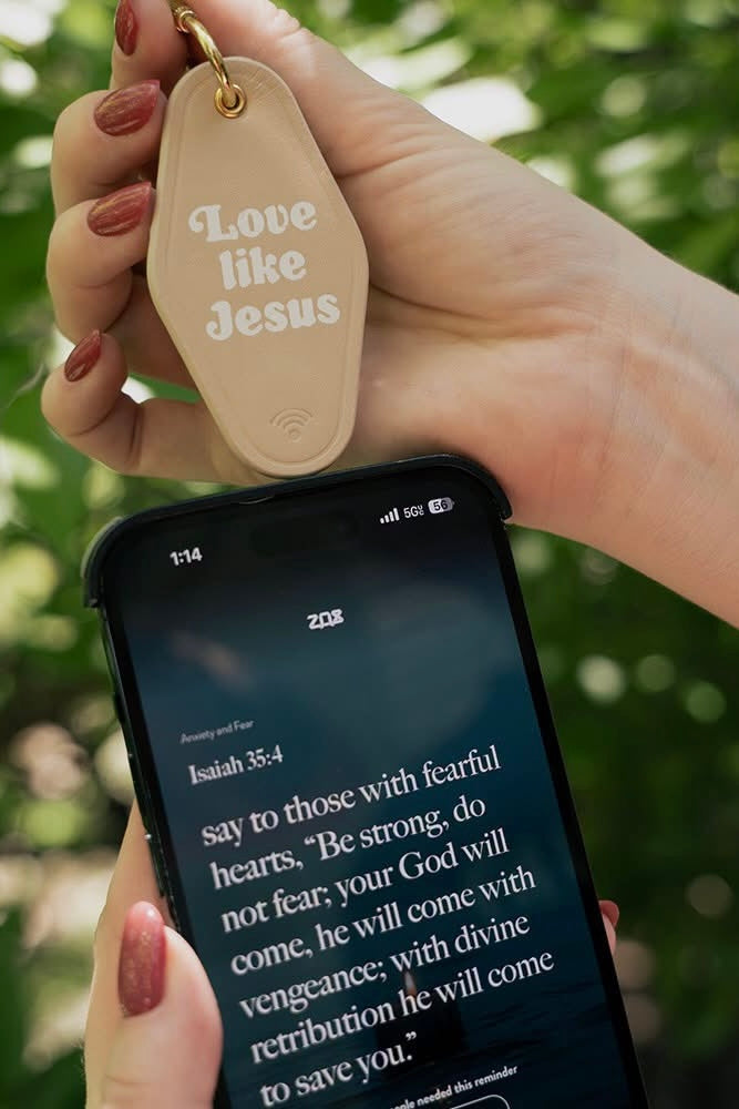 Zox Interactive Bible Verse or Affirmation Keychain