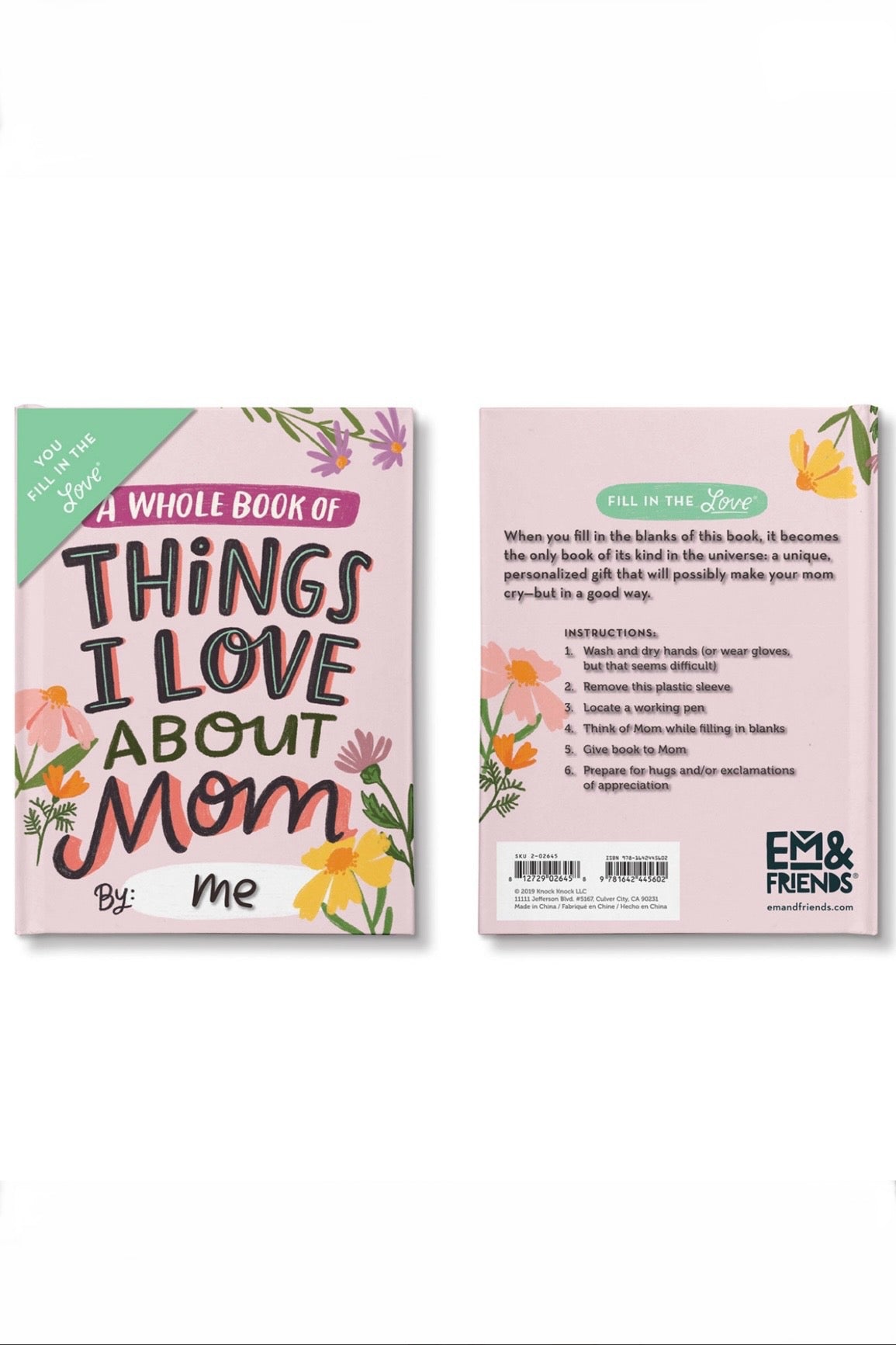 Things I Love About Mom Fill In The Love Book