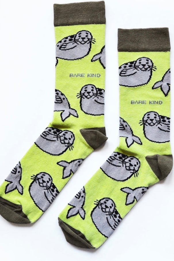 Bare Kind Save the Seals Socks