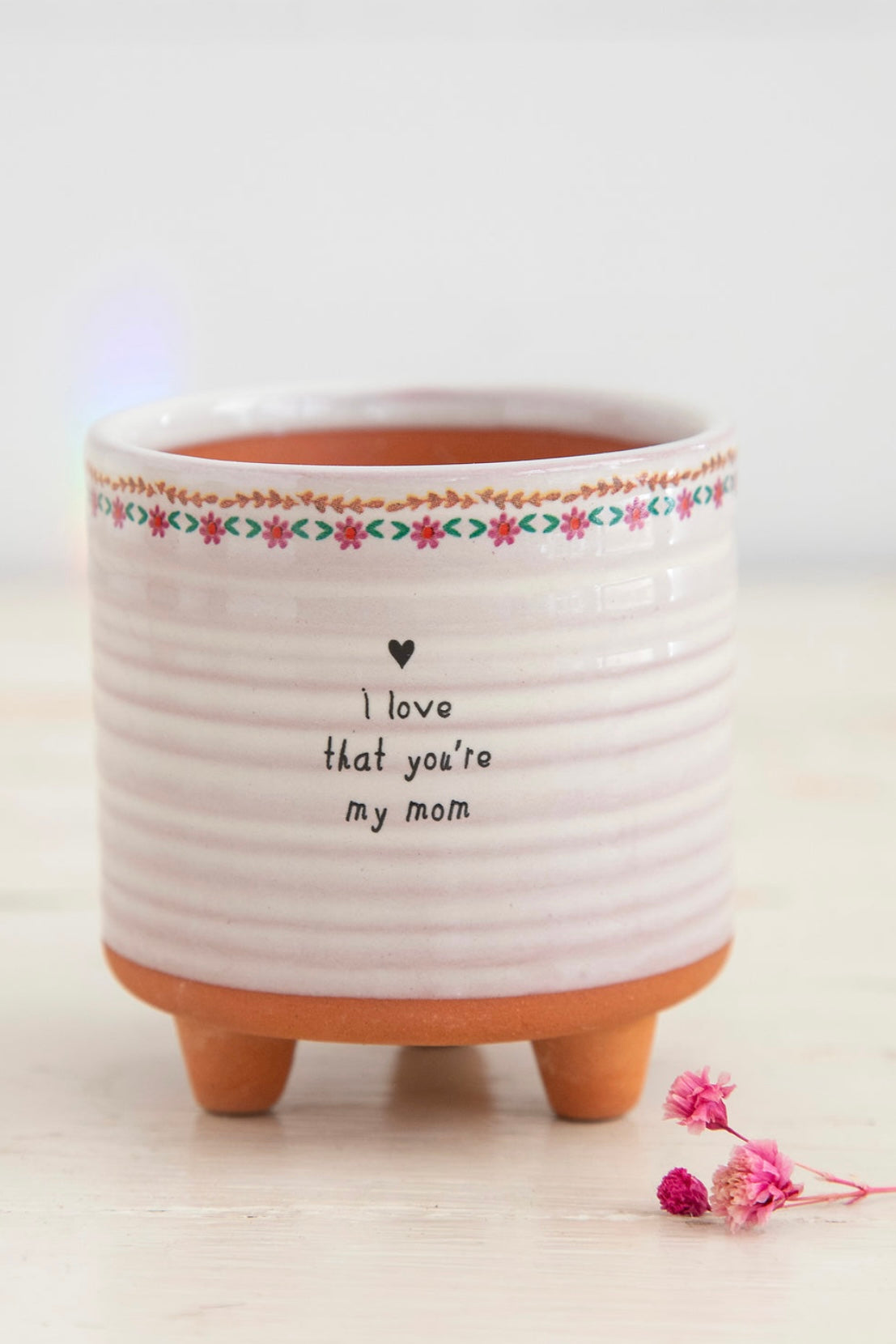 Natural Life Artisan Planter- Love That You're My Mom