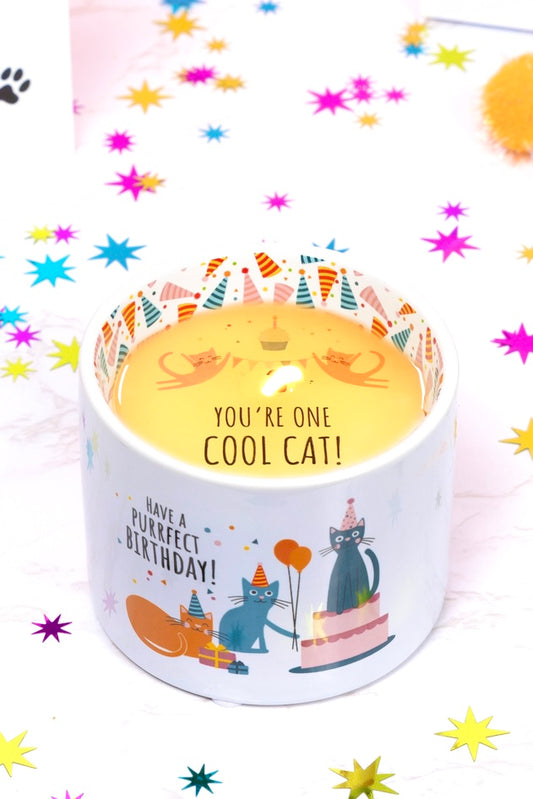 Purrfect Birthday Wax Reveal 8 Ounce Candle