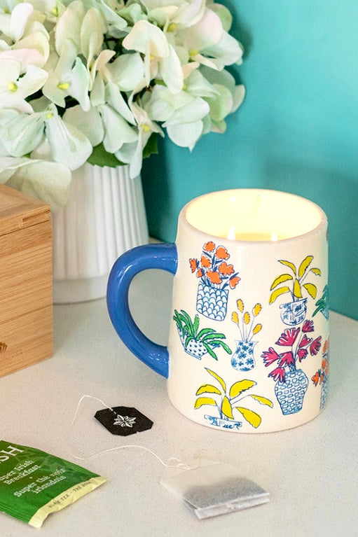 Sweet Grace Double Wick Candle in Plant Lovers Mug #54