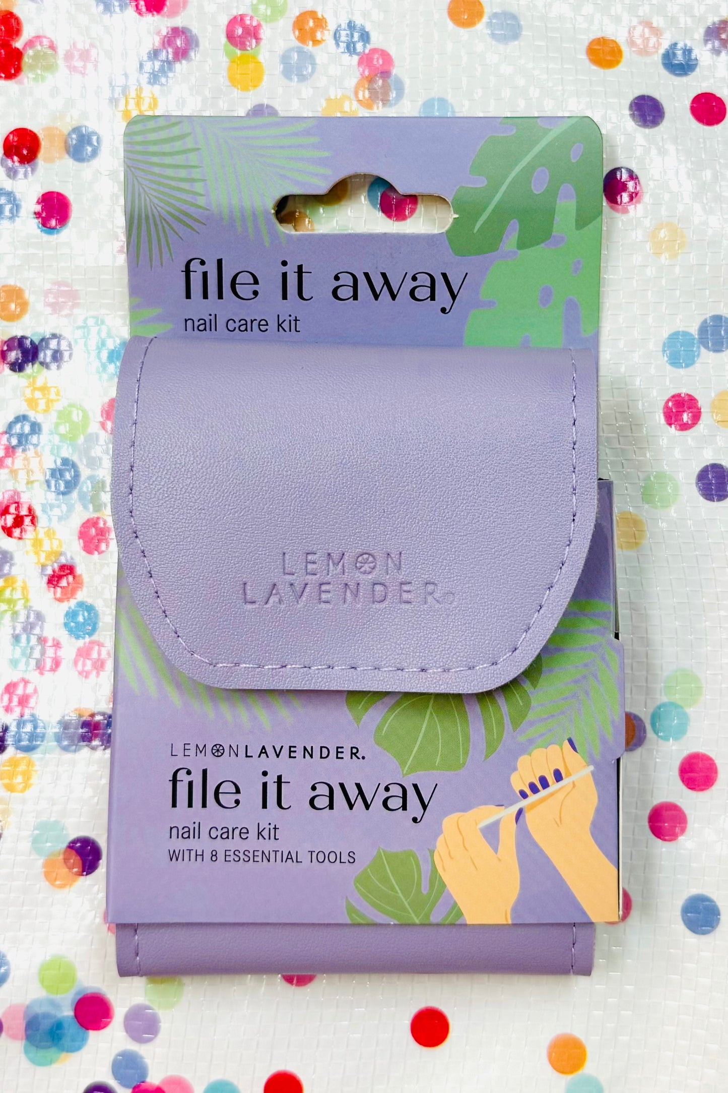 Lemon Lavender File It Away Nail Care Kit