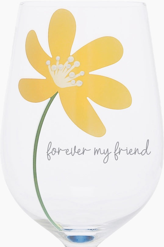 Forever My Friend 16 oz Wine Glass