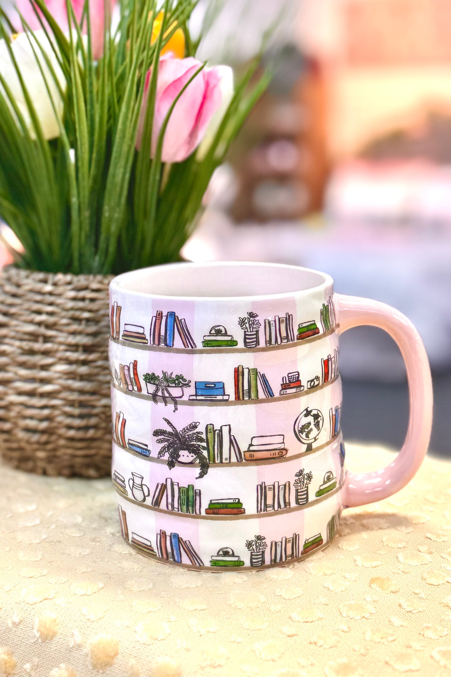 Sweet Grace Double Wick Candle in Book Lovers Mug #56