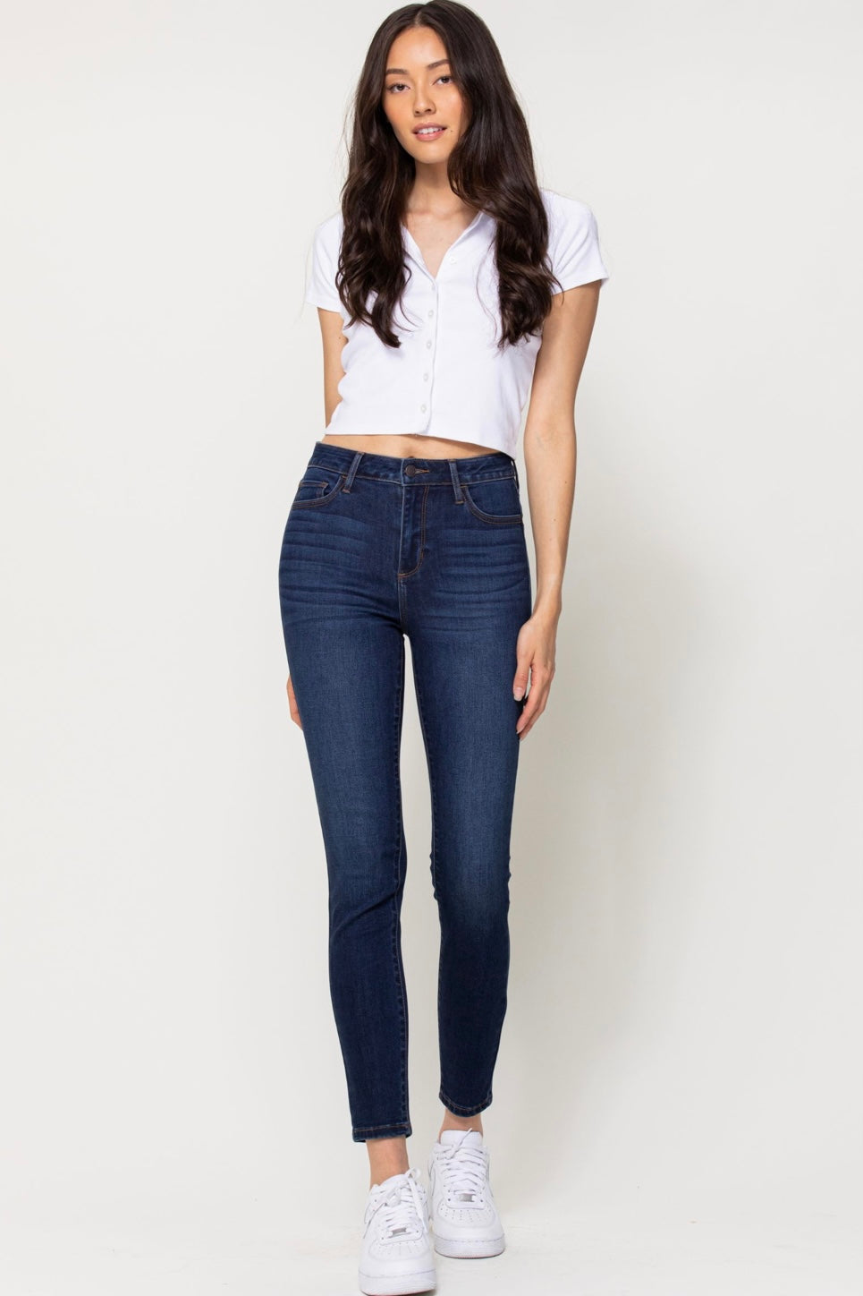 Cello High Rise Dark Denim Stretchy Skinny Jean