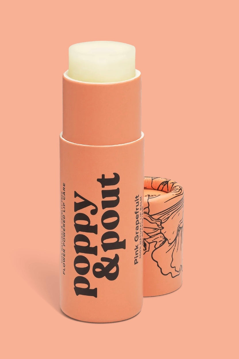 Poppy & Pout Pink Grapefruit Premium Organic Lip Balm