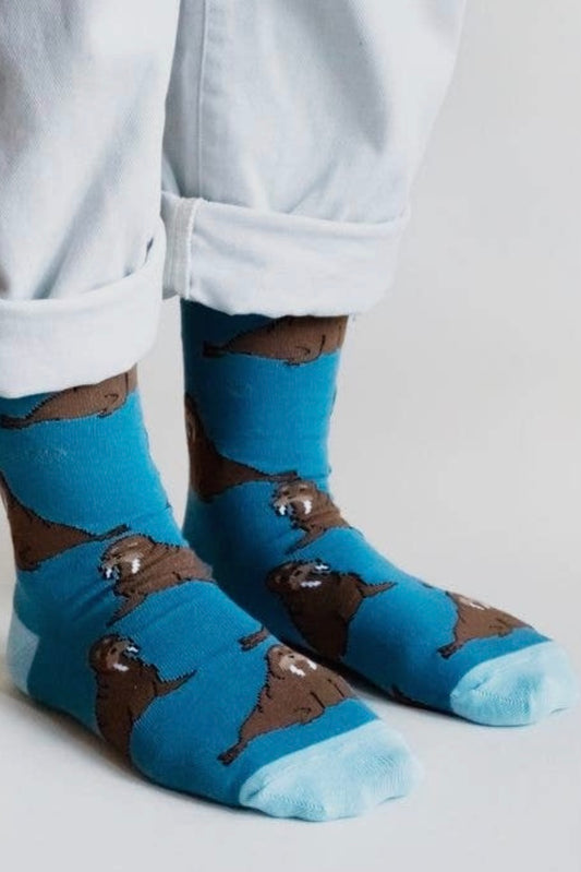 Bare Kind Save the Walruses Socks