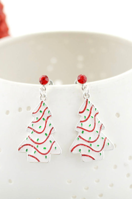 Sprinkle Christmas Tree Earrings