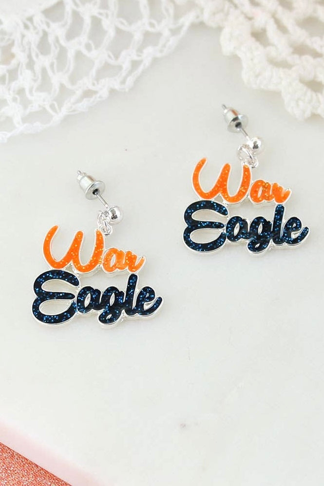 Auburn Slogan Earrings