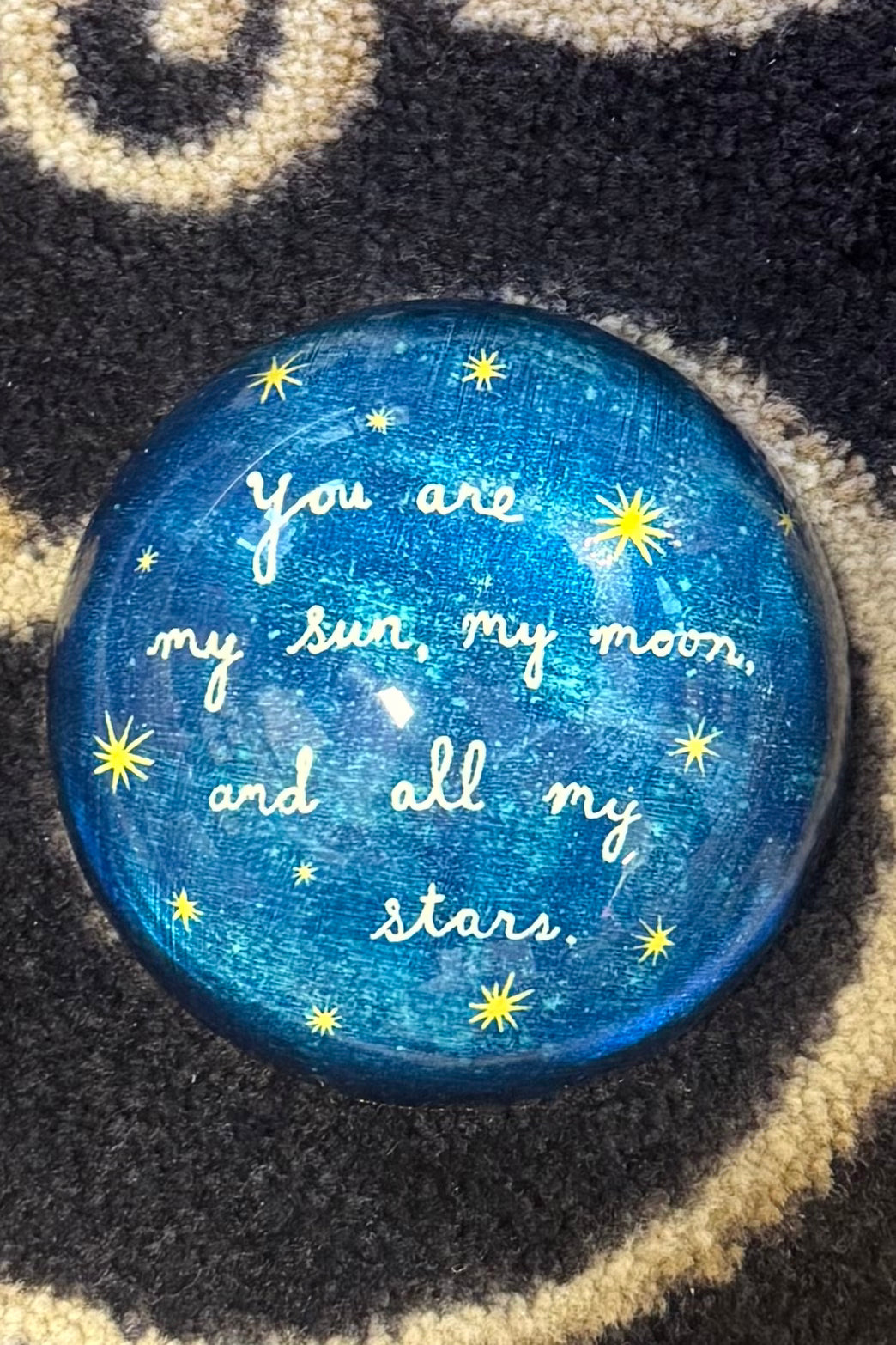 My Sun, My Moon, & All My Stars Paperweight by Sugarboo