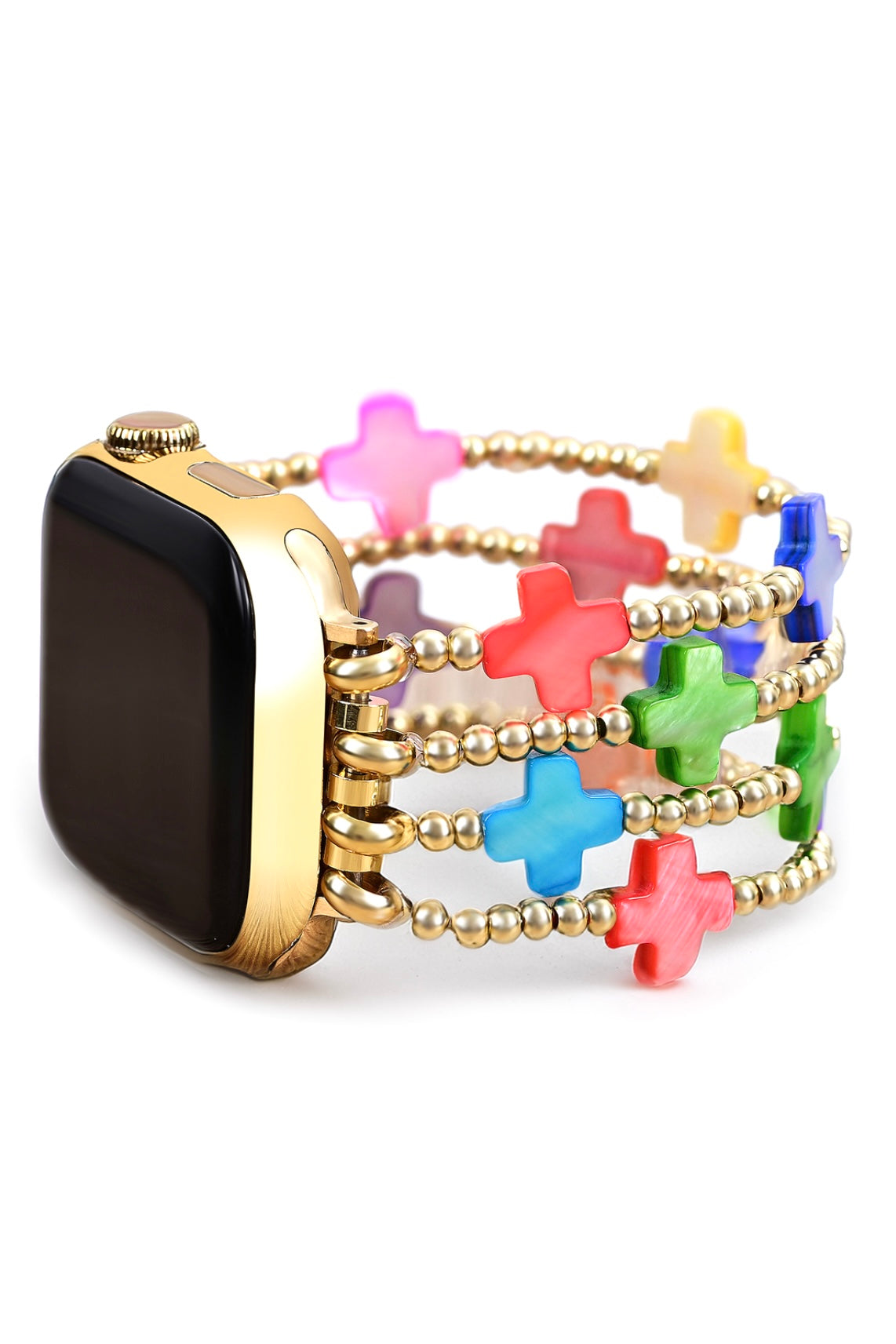 Cape Diablo Chakra Cross Stack Bracelet Watch Strap for Apple Watch- Shine Bright Collection