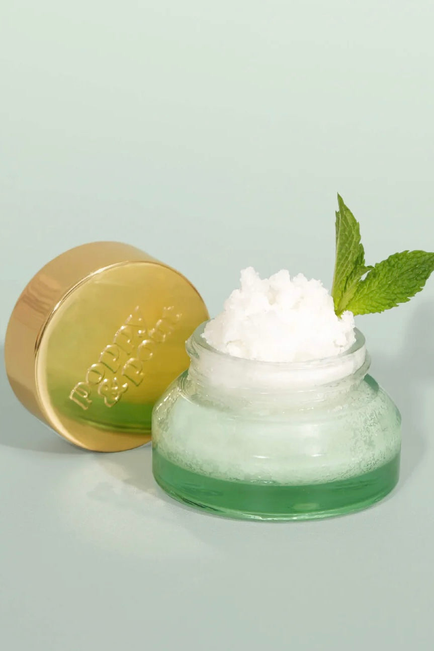 Poppy & Pout Sweet Mint Premium Organic Lip Scrub