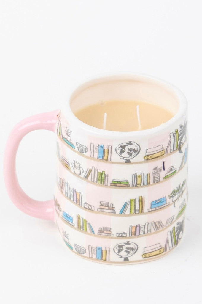 Sweet Grace Double Wick Candle in Book Lovers Mug #56