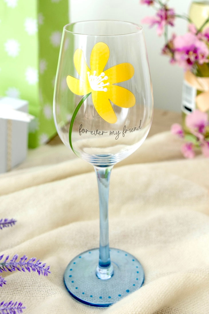 Forever My Friend 16 oz Wine Glass