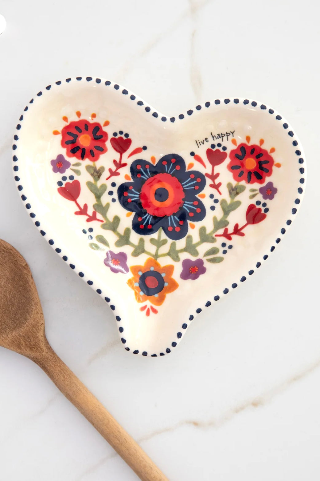 Natural Life Heart Spoon Rest