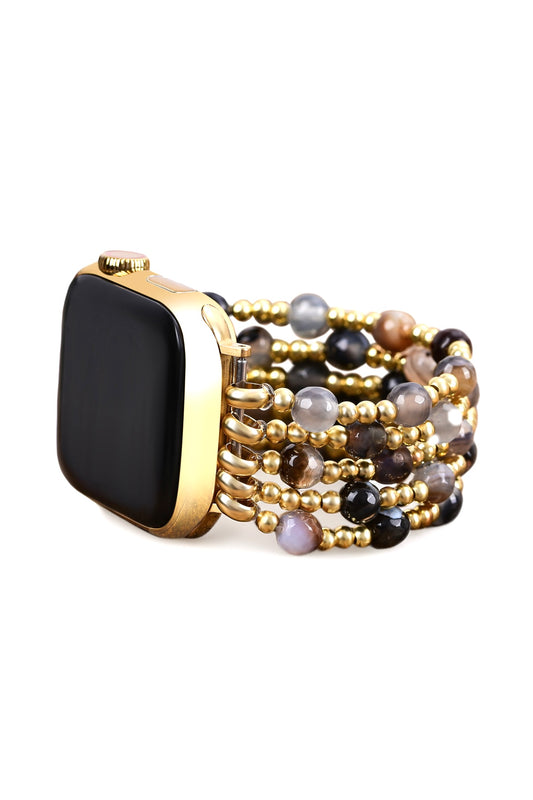Cape Diablo Agate Elegance Stack Bracelet Watch Strap for Apple Watch- Shine Bright Collection
