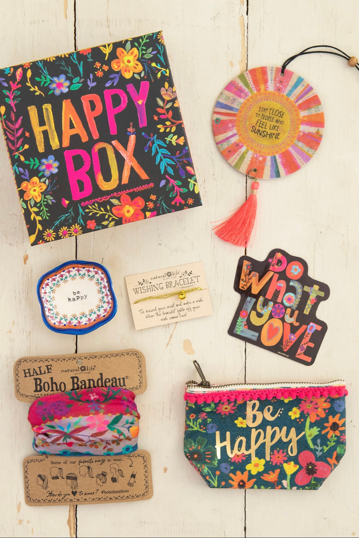 Natural Life Happy Box- Black Colorful