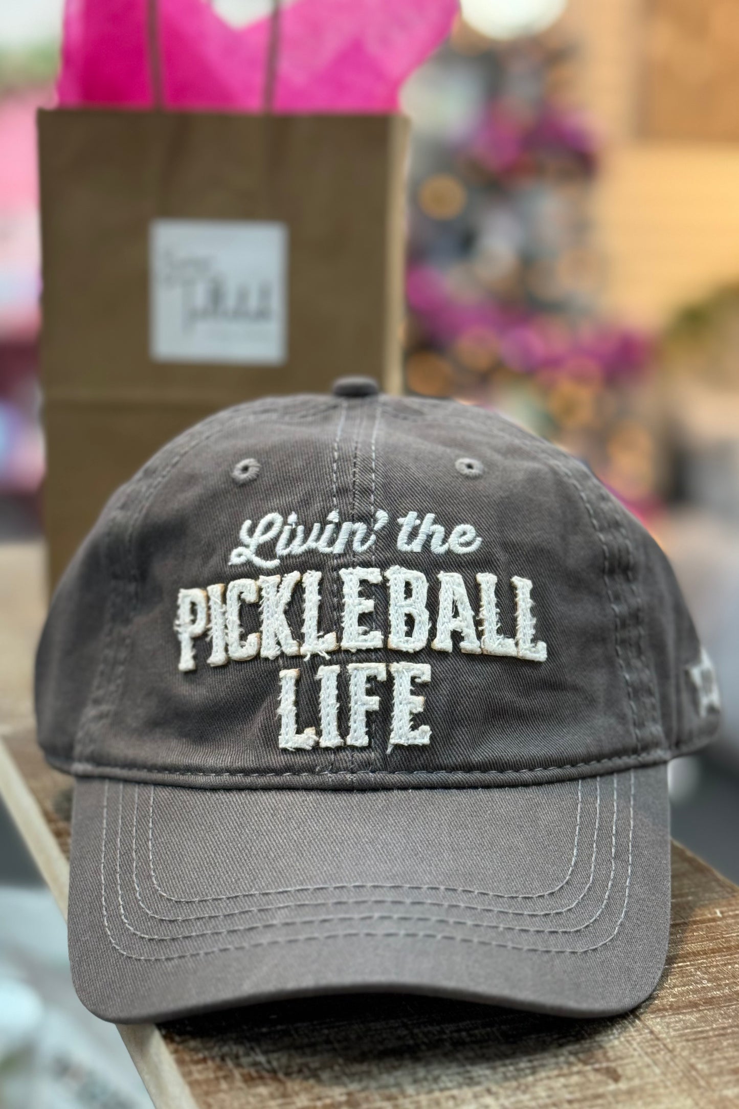 Livin’ The Pickleball Life Dark Gray Cap