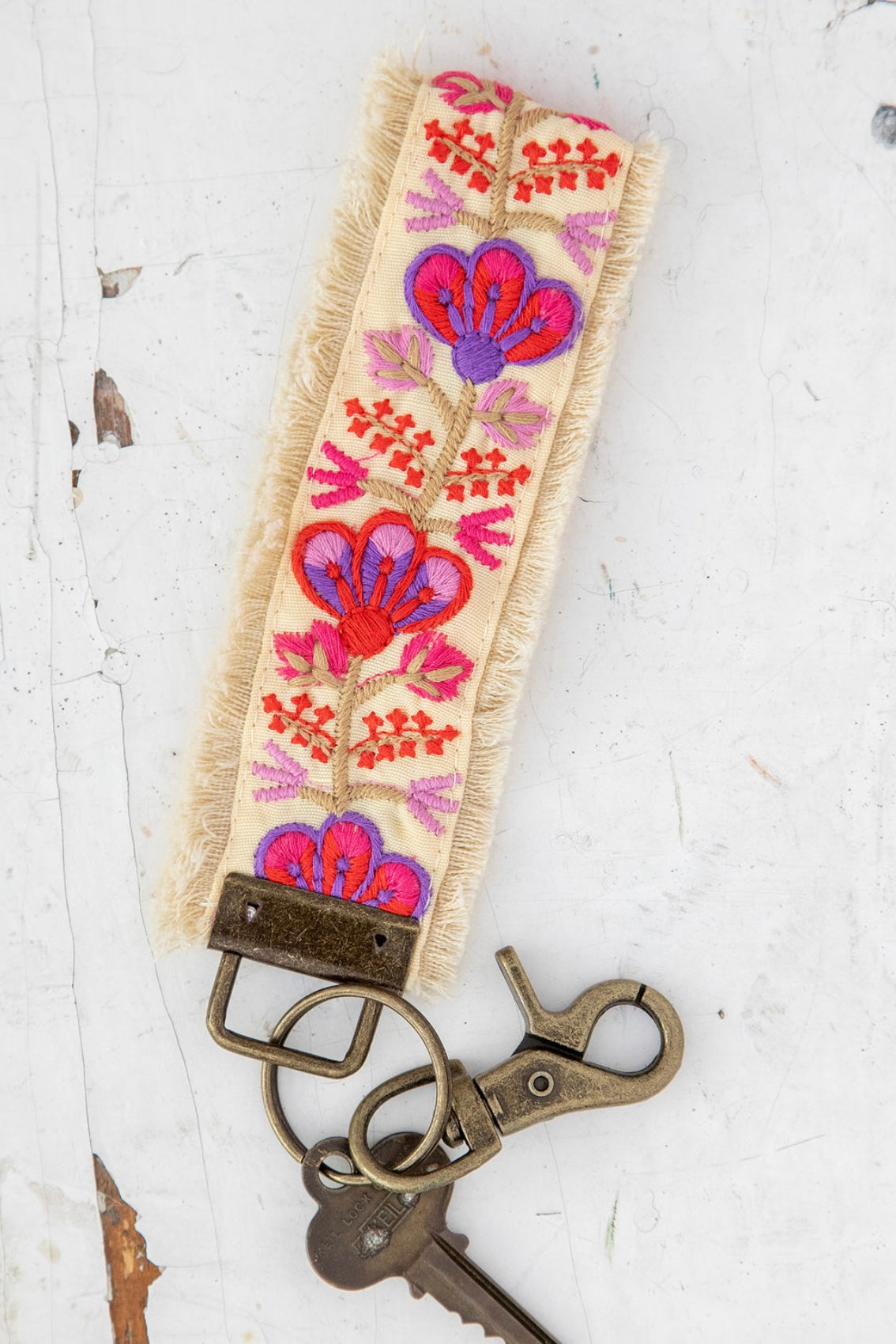 Natural Life Embroidered Key Fob (Choose from 4 styles.)