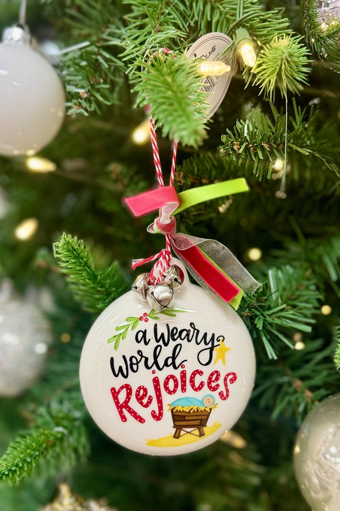 A Weary World Rejoices Christmas Ornament