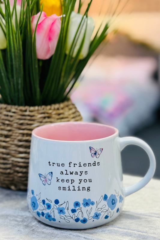 True Friends Always Keep You Smiling 18 Ounce Mug