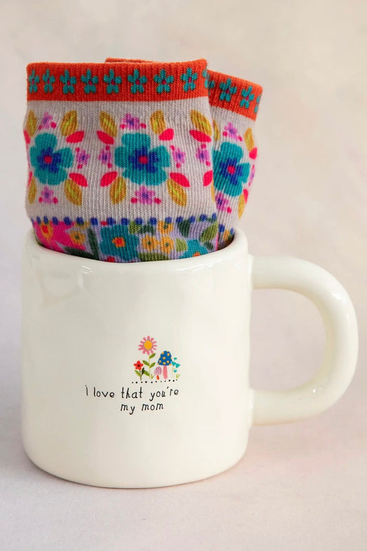 Natural Life Sock and Mug Set- I Love That You’re My Mom