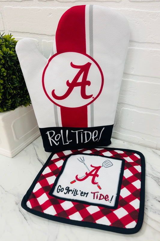 University of Alabama Pot Holder and Baker's Mitt Set