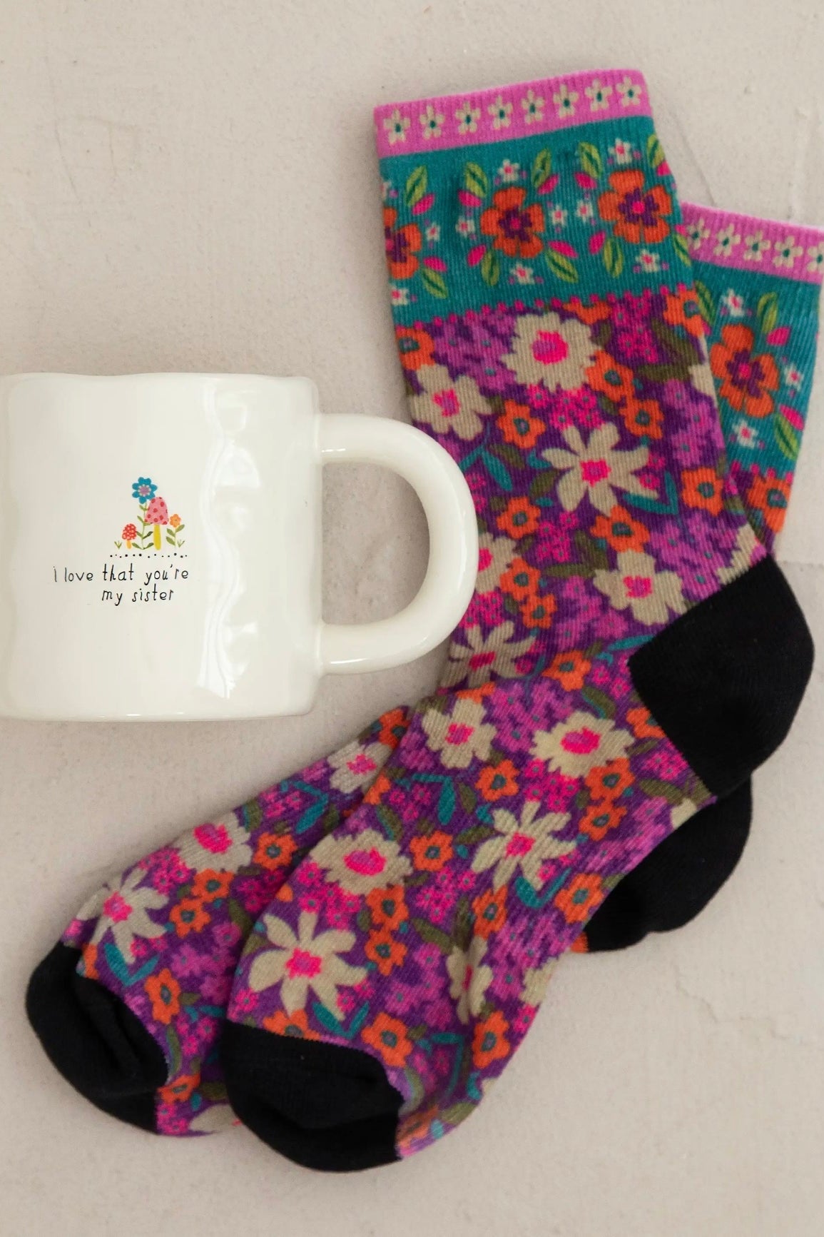 Natural Life Sock and Mug Set- I Love That You’re My Sister