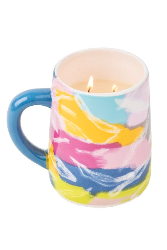 Sweet Grace Double Wick Candle in Multicolor Mug #55