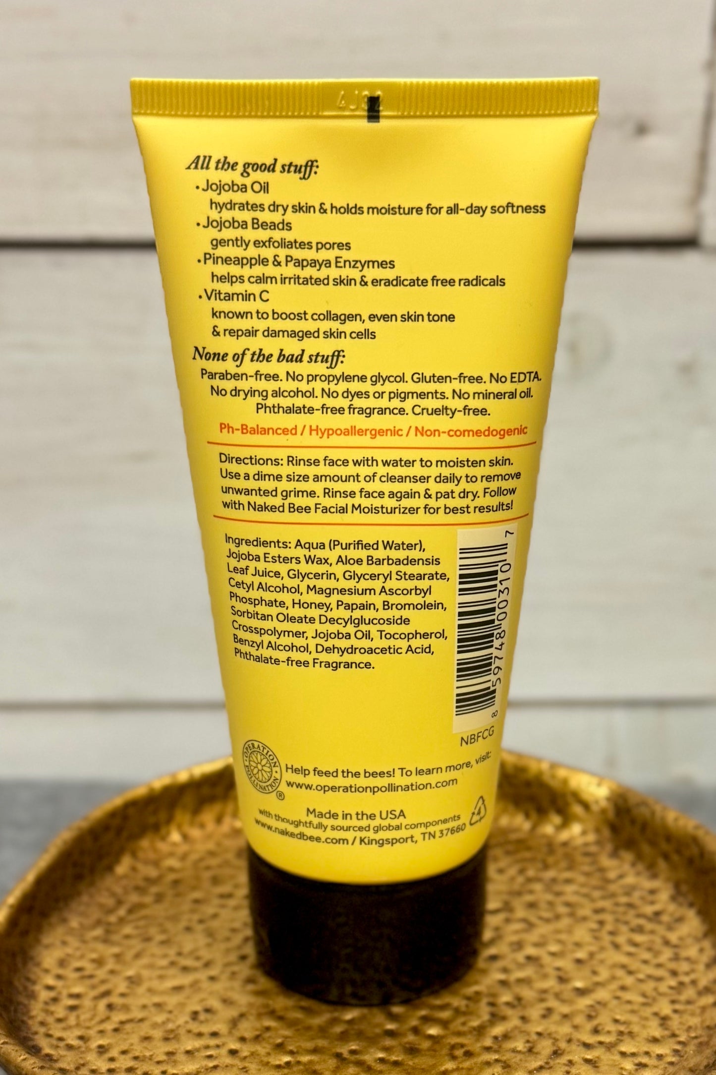 The Naked Bee Orange Blossom and Honey Facial Cleansing Gel