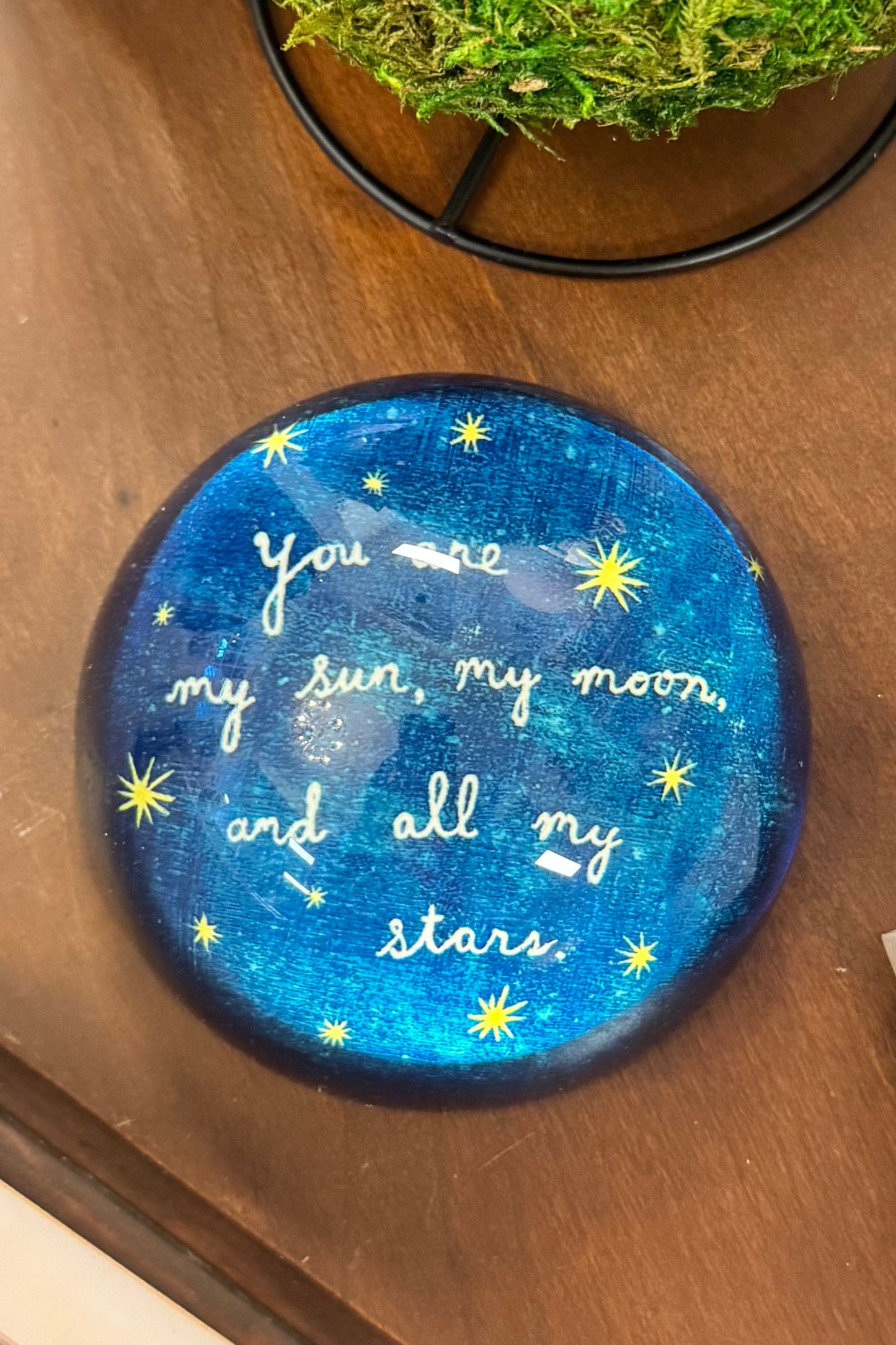 My Sun, My Moon, & All My Stars Paperweight by Sugarboo