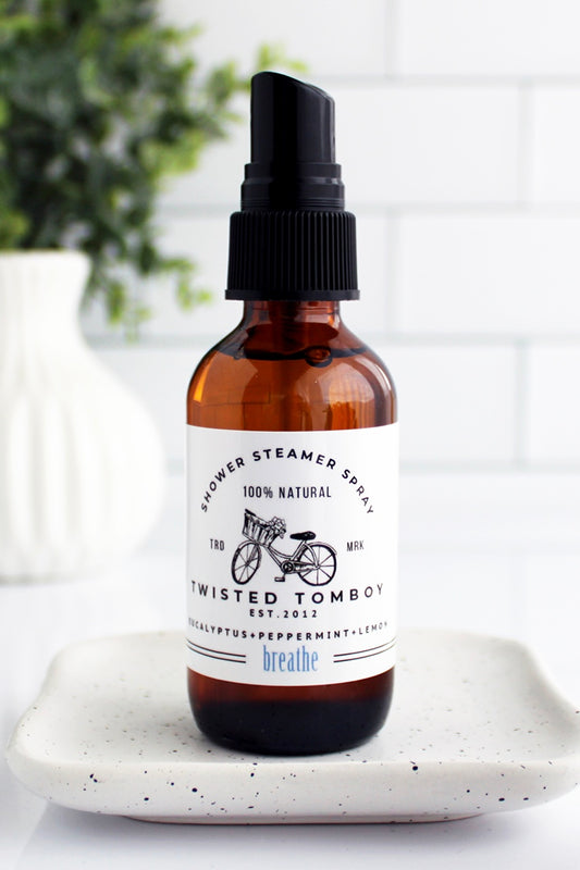 Shower Steamer Spray  100% Natural: Breathe (Eucalyptus, Peppermint, Lemon)